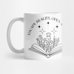 Escape Reality Open a Book Mug